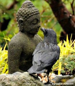 Buddha and bird
