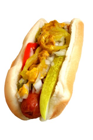 Hot Dog with Everything