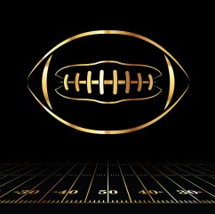 American Football Golden Icon
